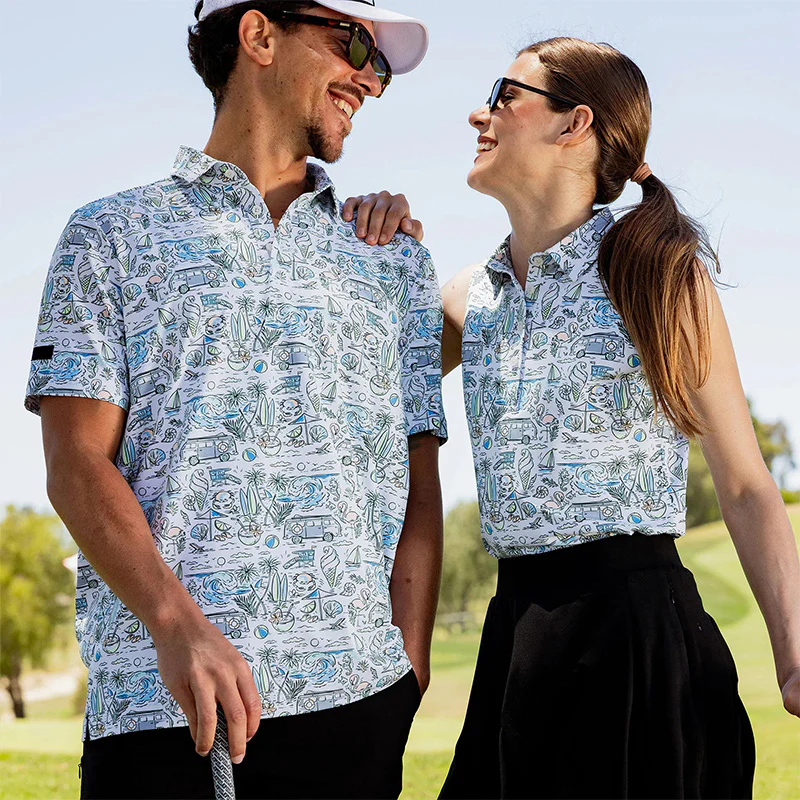 Coupe ajustée et ergonomique pour vêtement de golf personnalisé